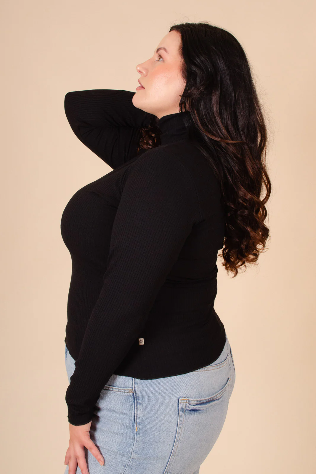Rib Rollneck, Black - Image 6