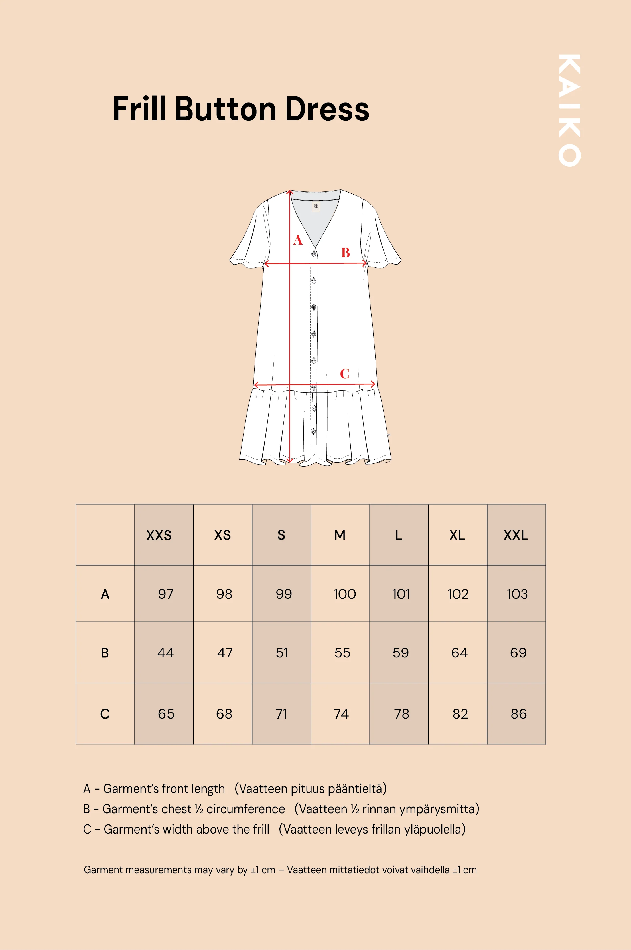 Frill Button Dress, Wind - Image 10