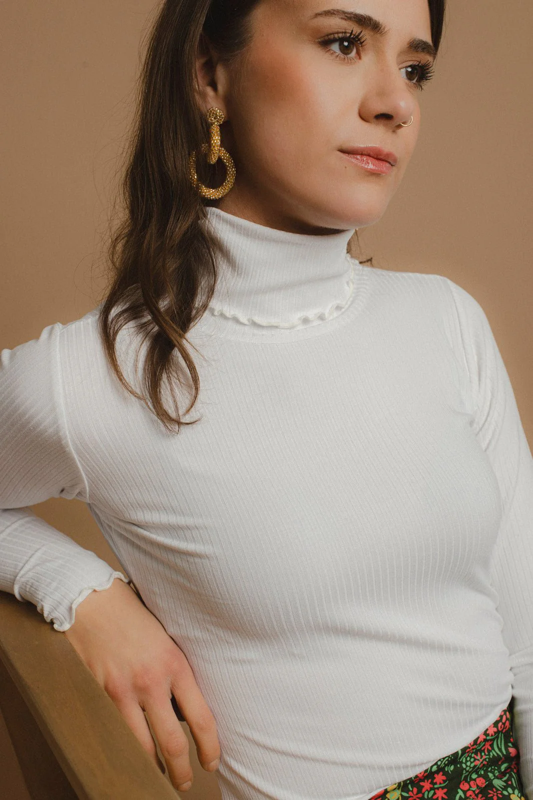 Gia Earrings, Gold - Image 4