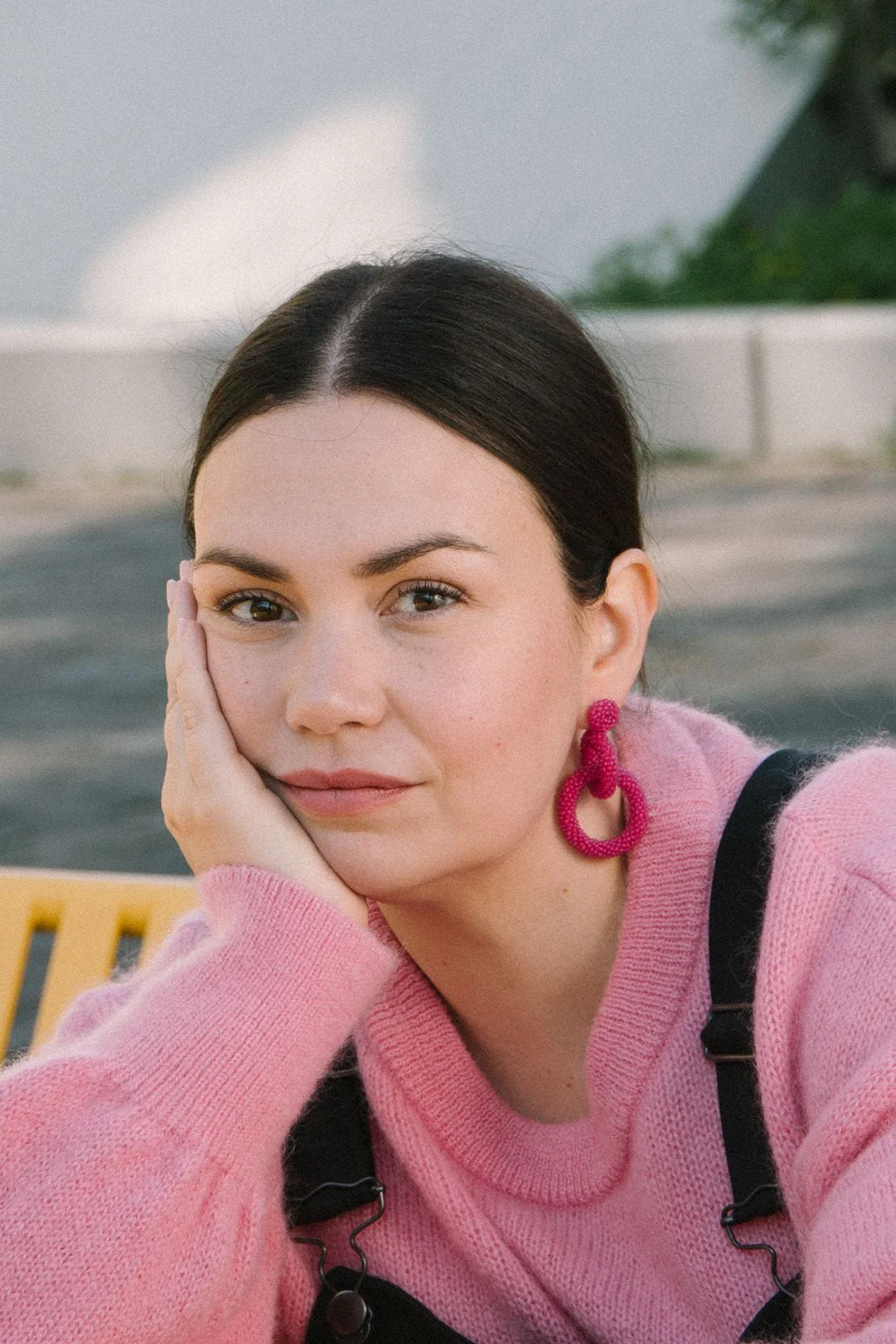 Gia Earrings, Hot Pink - Image 8