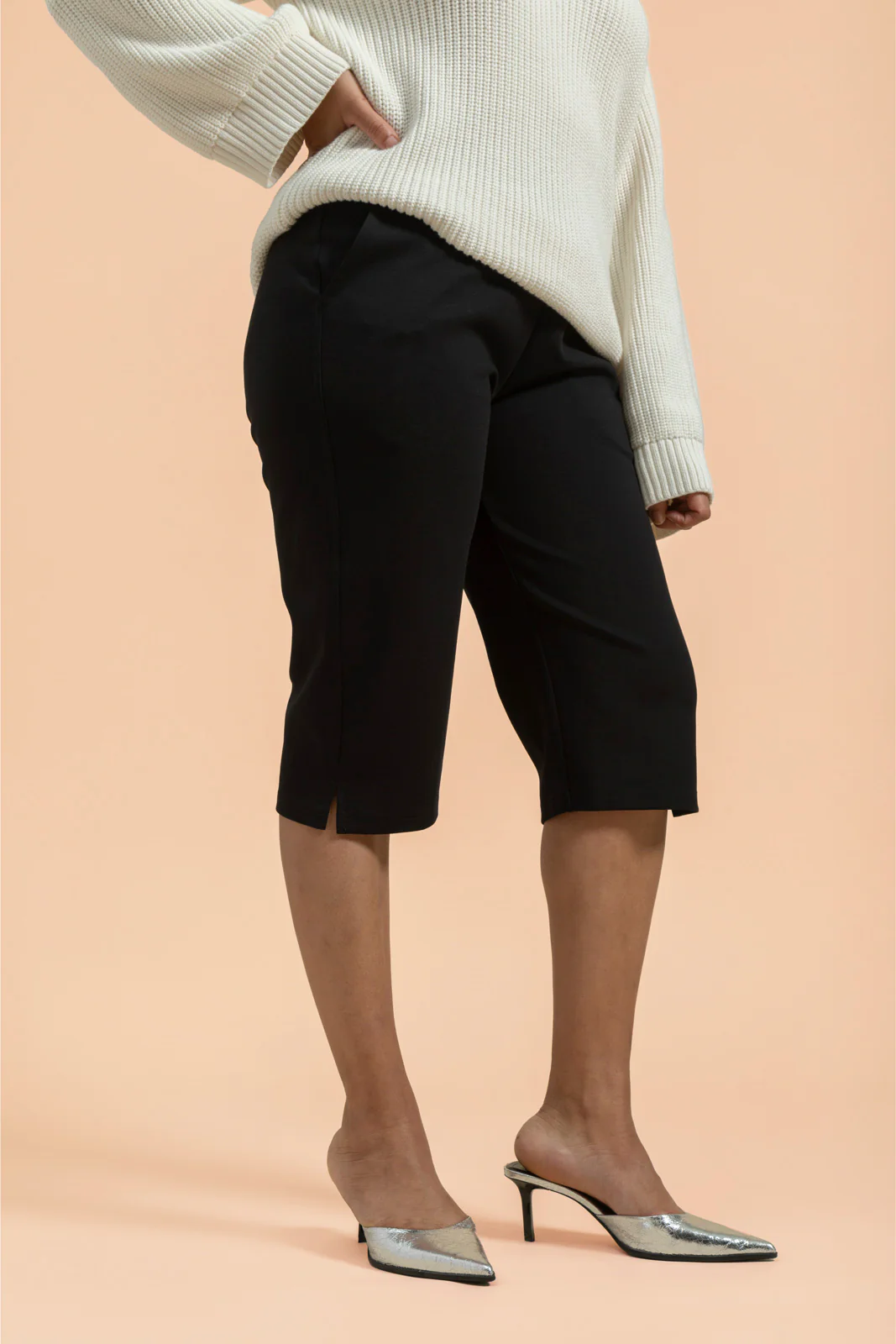 Comfy Capri Pants, Black - Image 8