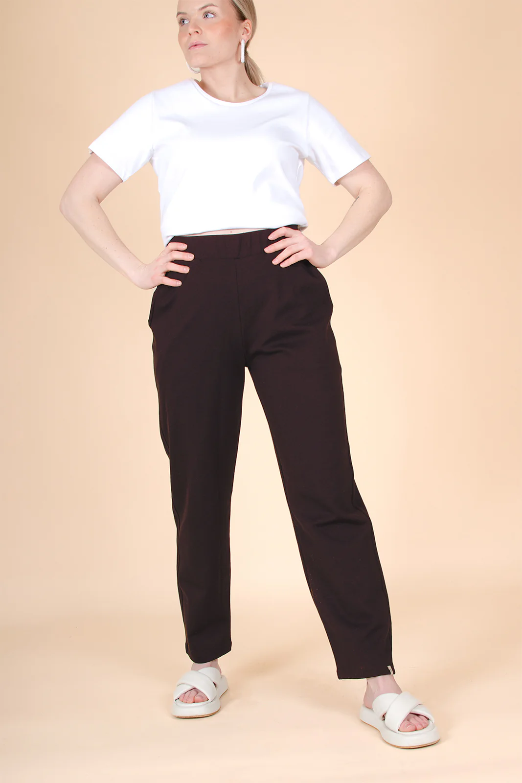 Comfy Slacks, Chocolate - Image 5