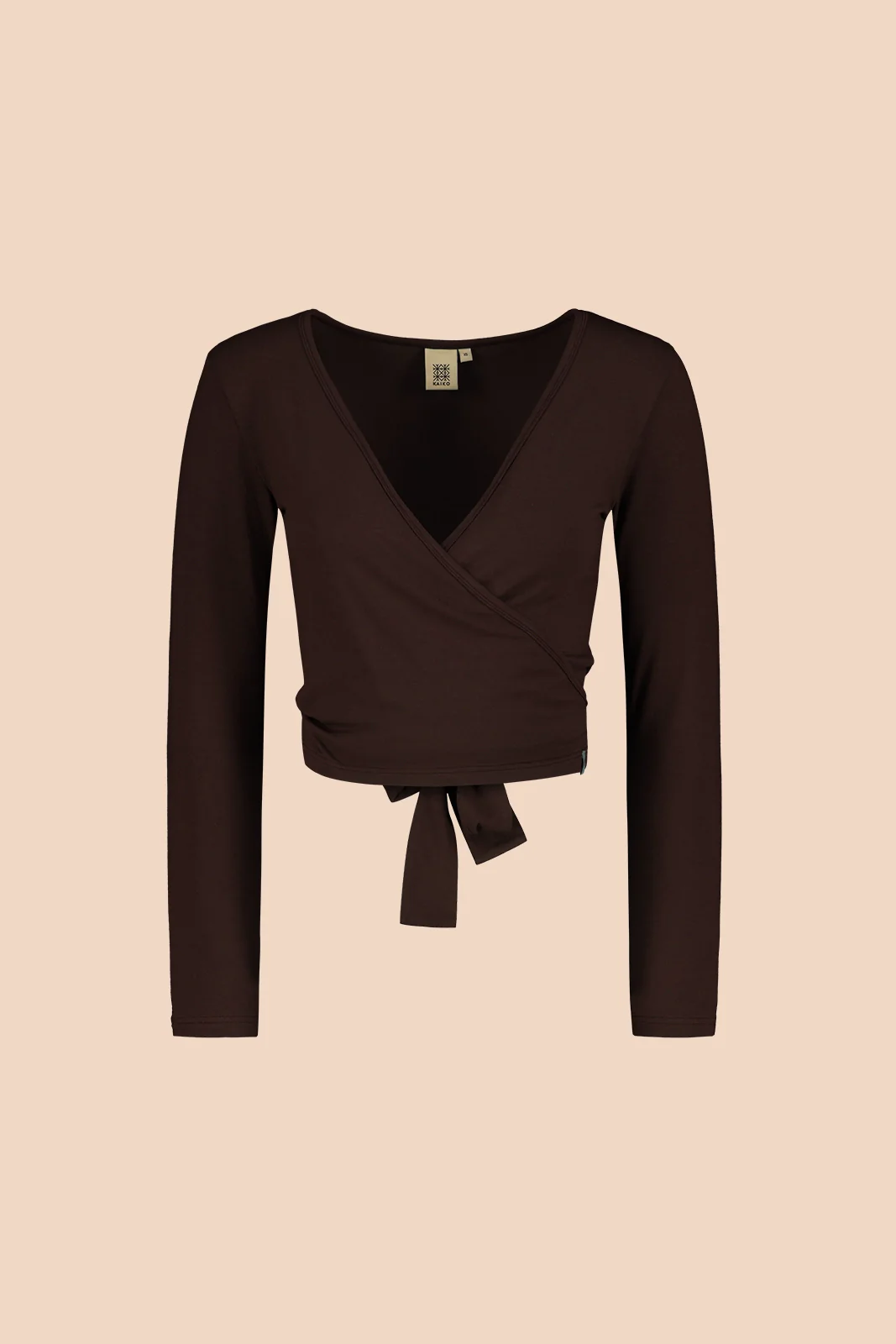 Wrap Top, Chocolate - Image 3