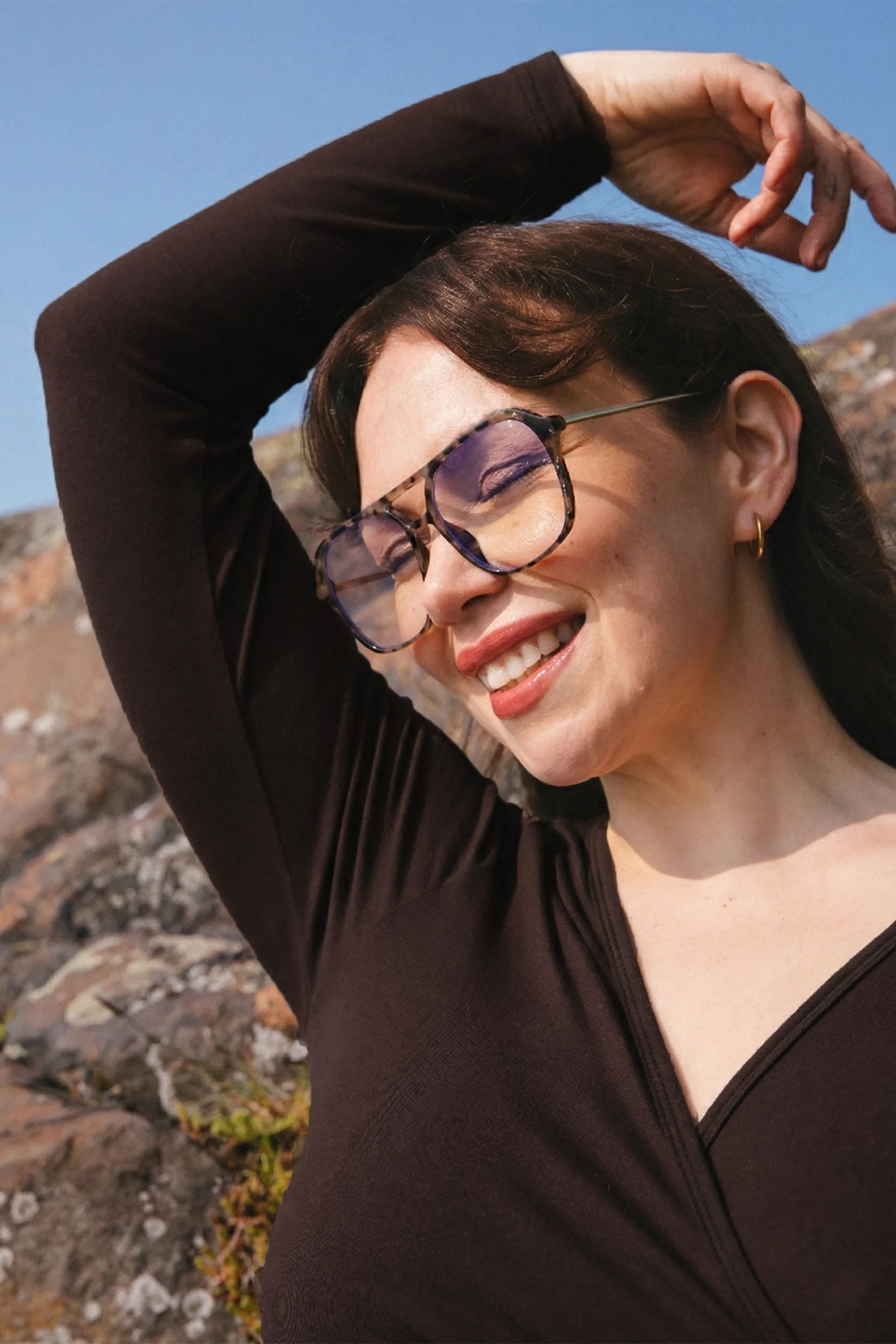 Wrap Top, Chocolate - Image 4