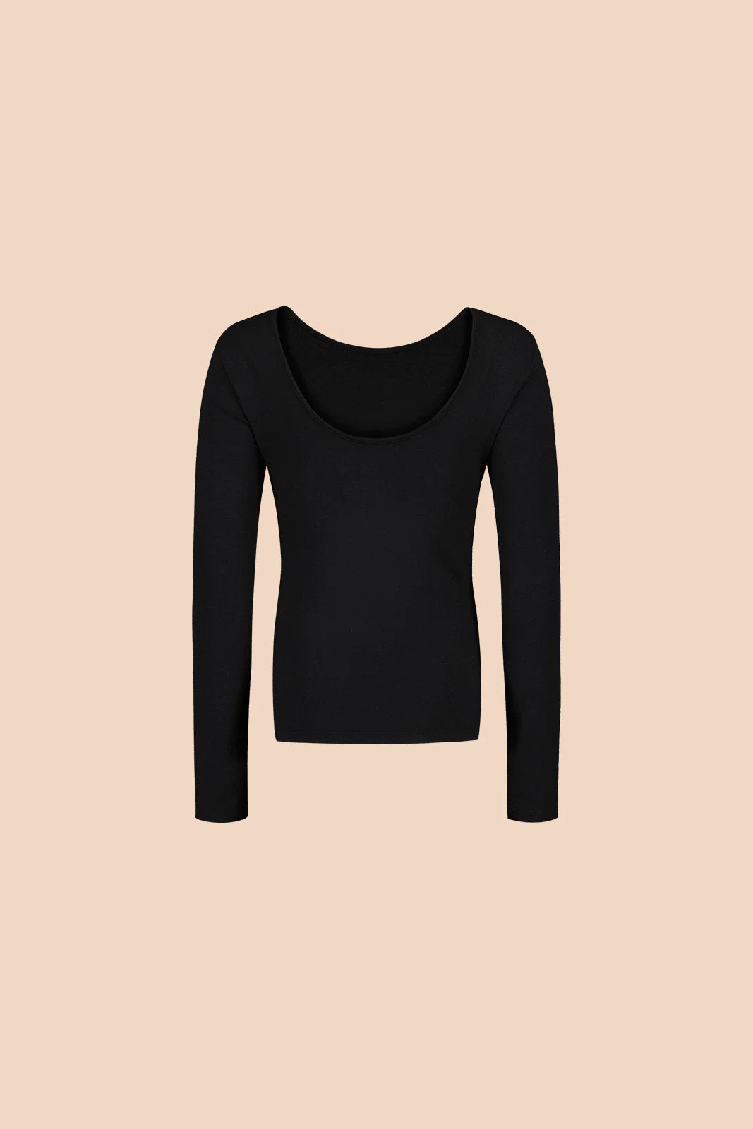 Scoop Back Top, Black - Image 4
