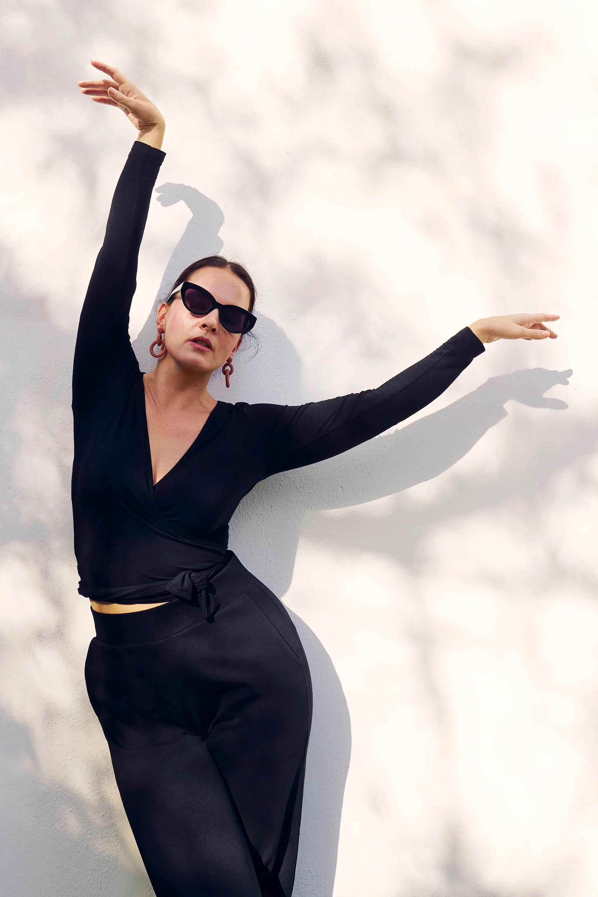 Wrap Top, Black - Image 3