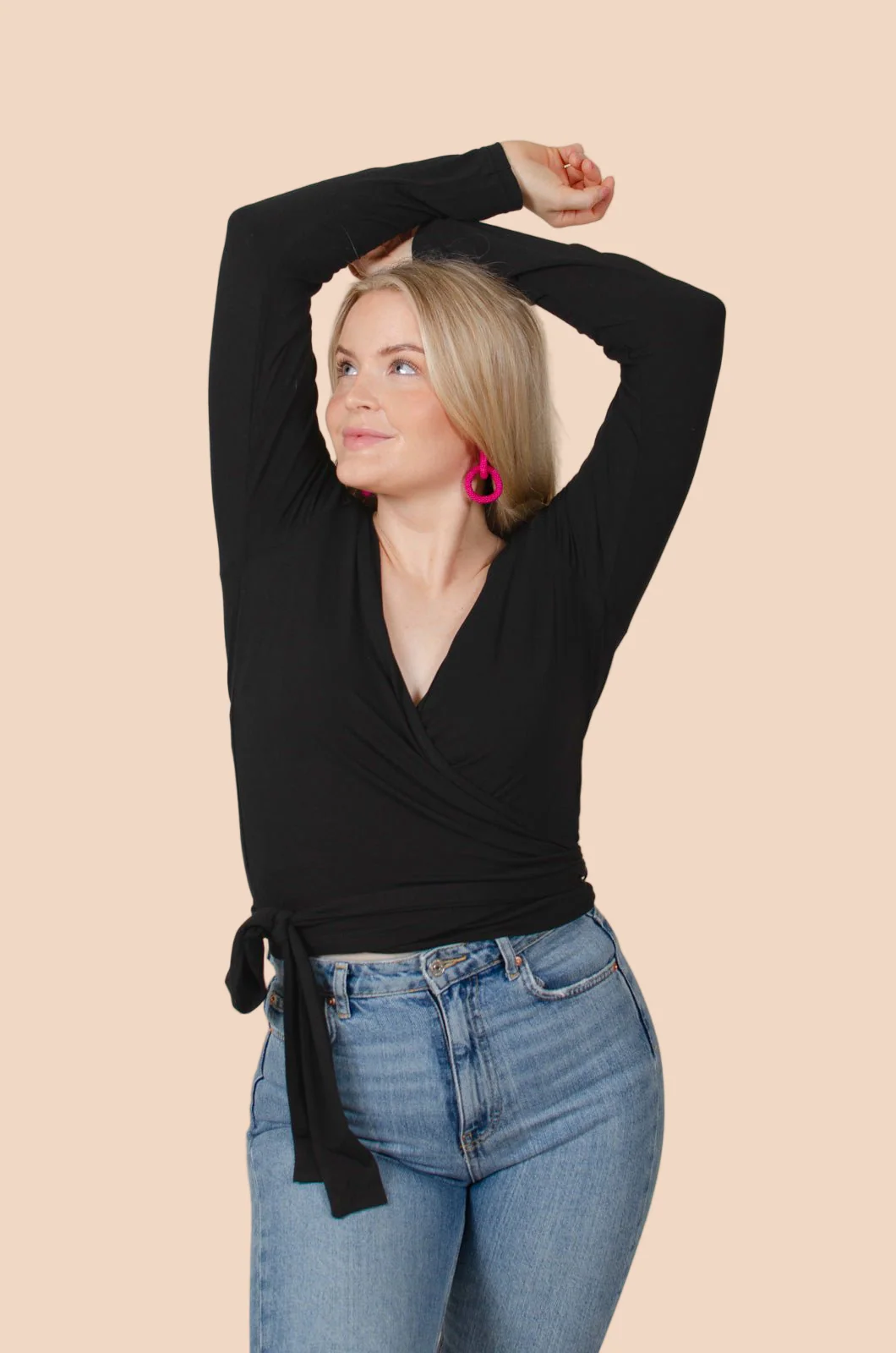 Wrap Top, Black - Image 5