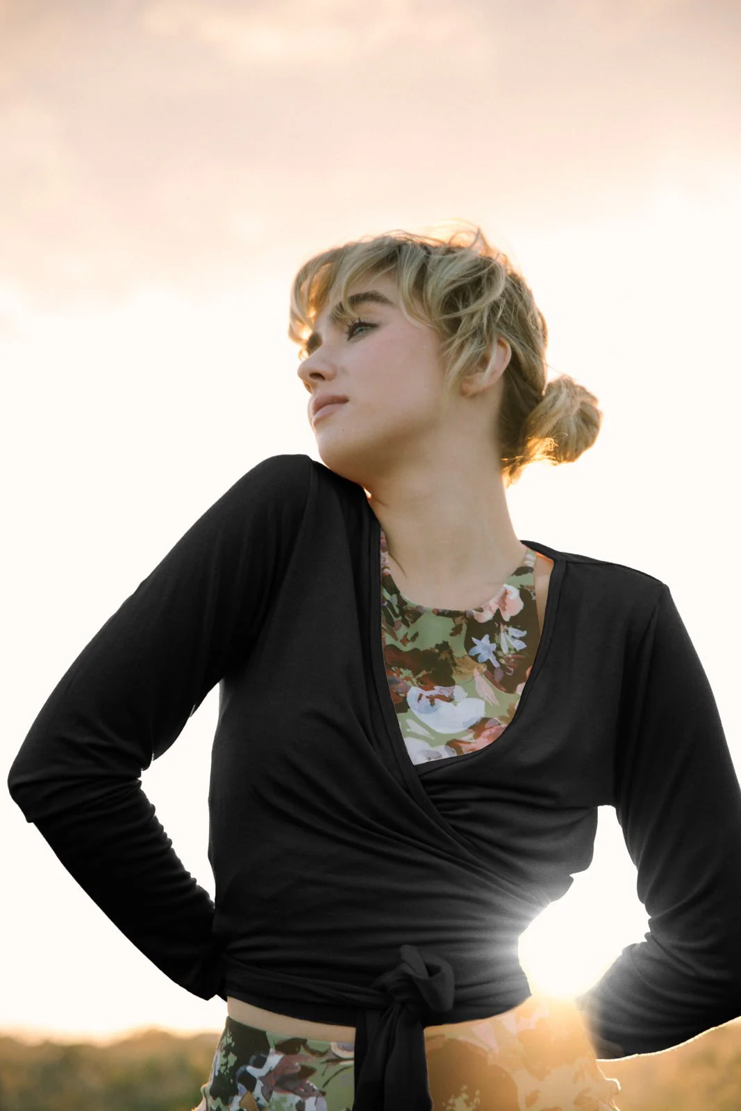 Wrap Top, Black - Image 9