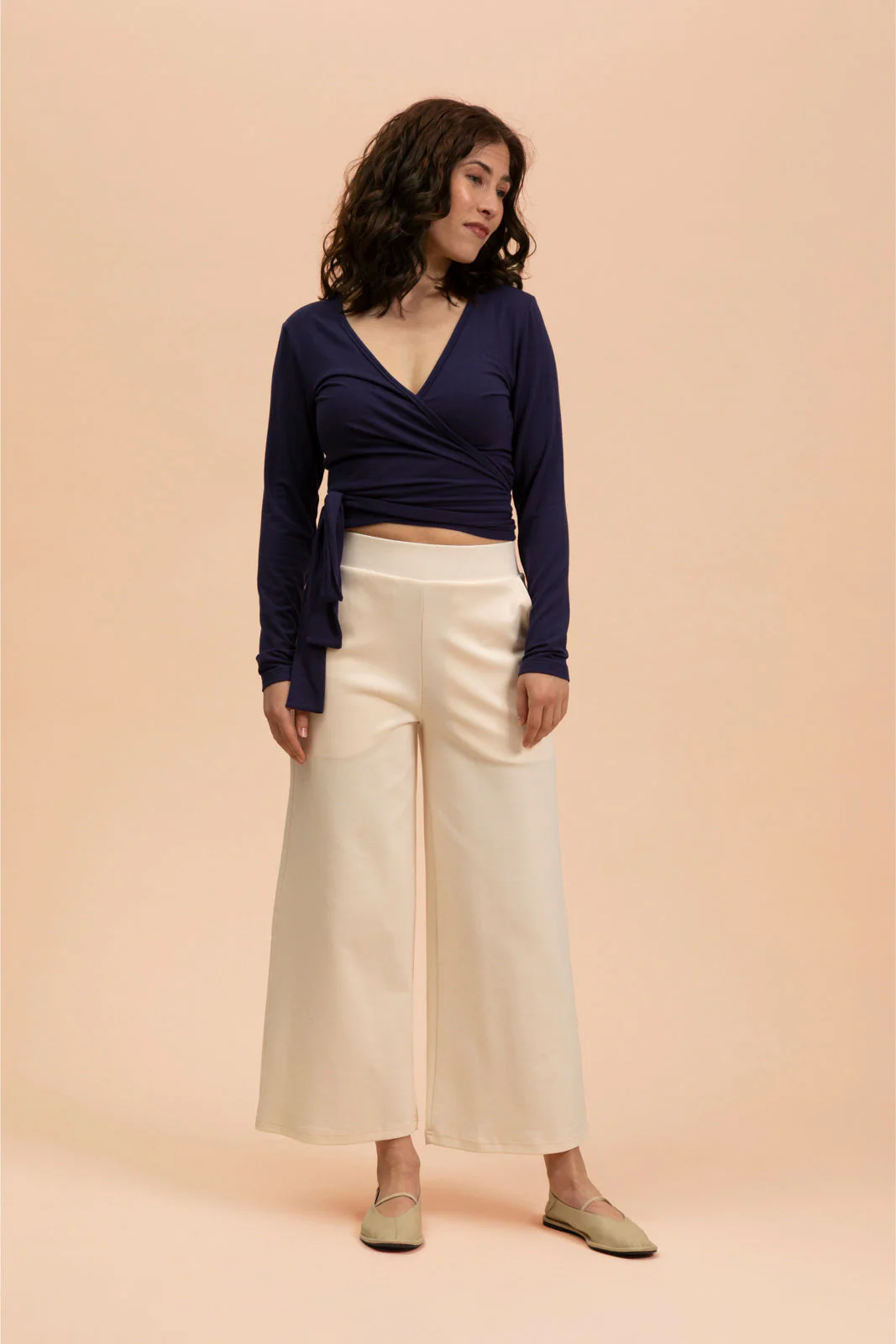 Wrap Top, Dark Blue - Image 5